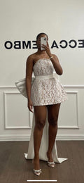 Sweetheart Bow Reception Dress