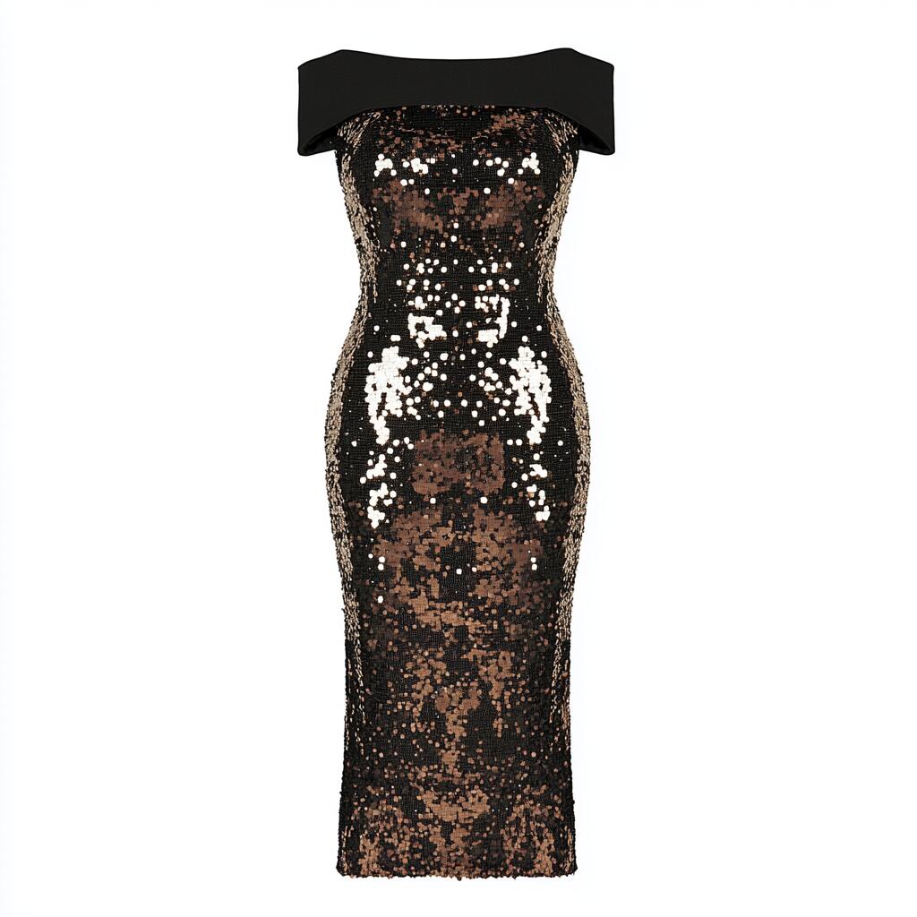 Sequined Reception Dress